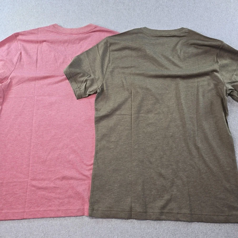 Banana Republic Shirt Mens M Lot Of‎ 2 V-Neck Tagless Jersey Poly Blend Eco
